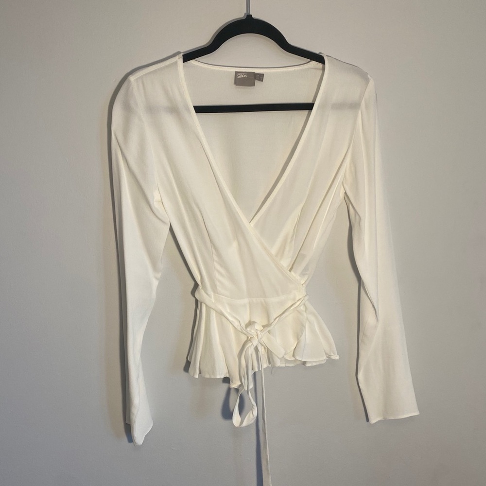 ASOS Tie-Wrap Blouse